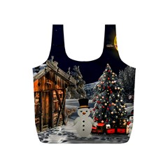 Christmas Landscape Full Print Recycle Bags (s)  by Amaryn4rt