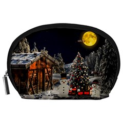 Christmas Landscape Accessory Pouches (large)  by Amaryn4rt