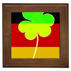 Irish German Germany Ireland Funny St Patrick Flag Framed Tiles by yoursparklingshop