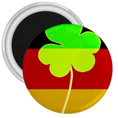 Irish German Germany Ireland Funny St Patrick Flag 3  Magnets by yoursparklingshop