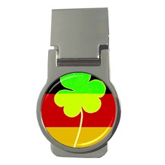 Irish German Germany Ireland Funny St Patrick Flag Money Clips (round)  by yoursparklingshop