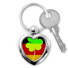 Irish German Germany Ireland Funny St Patrick Flag Key Chains (heart)  by yoursparklingshop