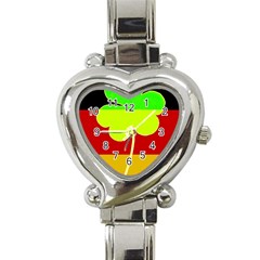 Irish German Germany Ireland Funny St Patrick Flag Heart Italian Charm Watch by yoursparklingshop