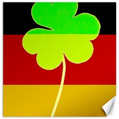 Irish German Germany Ireland Funny St Patrick Flag Canvas 16  X 16   by yoursparklingshop