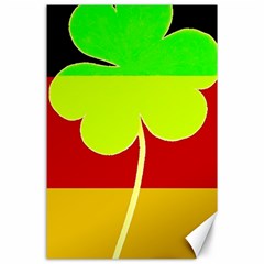 Irish German Germany Ireland Funny St Patrick Flag Canvas 24  X 36  by yoursparklingshop