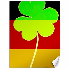 Irish German Germany Ireland Funny St Patrick Flag Canvas 36  X 48   by yoursparklingshop