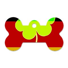 Irish German Germany Ireland Funny St Patrick Flag Dog Tag Bone (two Sides) by yoursparklingshop