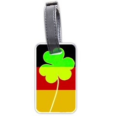 Irish German Germany Ireland Funny St Patrick Flag Luggage Tags (one Side)  by yoursparklingshop