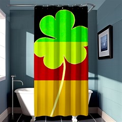 Irish German Germany Ireland Funny St Patrick Flag Shower Curtain 36  X 72  (stall)  by yoursparklingshop