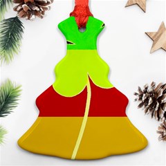 Irish German Germany Ireland Funny St Patrick Flag Christmas Tree Ornament (2 Sides) by yoursparklingshop