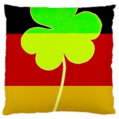 Irish German Germany Ireland Funny St Patrick Flag Large Cushion Case (one Side) by yoursparklingshop