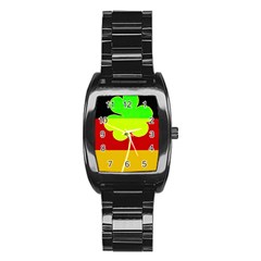 Irish German Germany Ireland Funny St Patrick Flag Stainless Steel Barrel Watch by yoursparklingshop