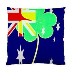 Irish Australian Australia Ireland Shamrock Funny St Patrick Flag Standard Cushion Case (two Sides) by yoursparklingshop