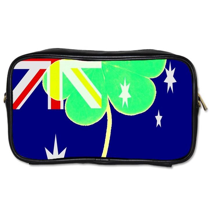 Irish Australian Australia Ireland Shamrock Funny St Patrick Flag Toiletries Bags