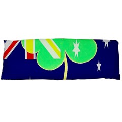 Irish Australian Australia Ireland Shamrock Funny St Patrick Flag Body Pillow Case (dakimakura) by yoursparklingshop