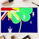 Irish Australian Australia Ireland Shamrock Funny St Patrick Flag Cosmetic Bag (XXL)  Front