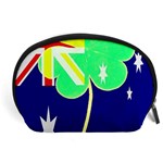 Irish Australian Australia Ireland Shamrock Funny St Patrick Flag Accessory Pouches (Large)  Front