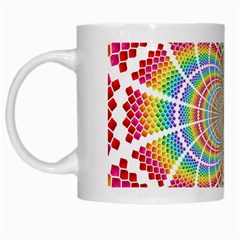 Color Background Structure Lines White Mugs