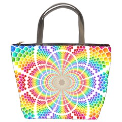 Color Background Structure Lines Bucket Bags by Amaryn4rt