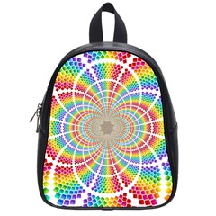 Color Background Structure Lines School Bags (small)  by Amaryn4rt