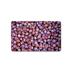 Hazelnuts Nuts Market Brown Nut Magnet (name Card) by Amaryn4rt