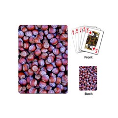 Hazelnuts Nuts Market Brown Nut Playing Cards (mini)  by Amaryn4rt