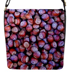 Hazelnuts Nuts Market Brown Nut Flap Messenger Bag (s) by Amaryn4rt