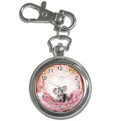 Elephant Heart Plush Vertical Toy Key Chain Watches