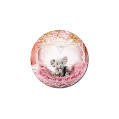 Elephant Heart Plush Vertical Toy Golf Ball Marker