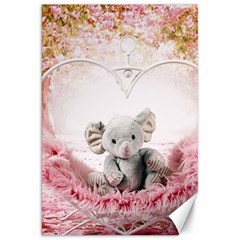 Elephant Heart Plush Vertical Toy Canvas 20  x 30  