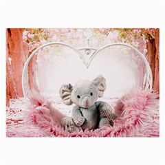 Elephant Heart Plush Vertical Toy Large Glasses Cloth