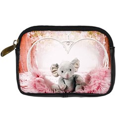 Elephant Heart Plush Vertical Toy Digital Camera Cases