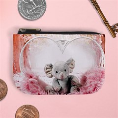 Elephant Heart Plush Vertical Toy Mini Coin Purses