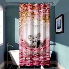 Elephant Heart Plush Vertical Toy Shower Curtain 36  X 72  (stall)  by Amaryn4rt