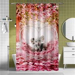 Elephant Heart Plush Vertical Toy Shower Curtain 48  x 72  (Small)  Curtain(48  X 72 ) - 42.18 x64.8  Curtain(48  X 72 )