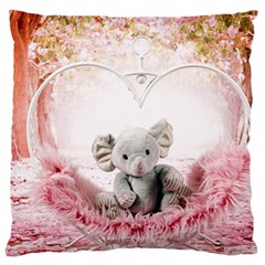 Elephant Heart Plush Vertical Toy Large Cushion Case (Two Sides)