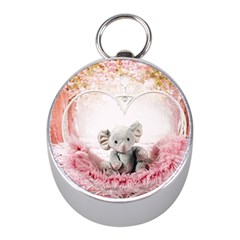 Elephant Heart Plush Vertical Toy Mini Silver Compasses