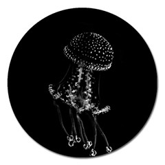 Jellyfish Underwater Sea Nature Magnet 5  (round) by Amaryn4rt