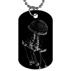 Jellyfish Underwater Sea Nature Dog Tag (two Sides) by Amaryn4rt