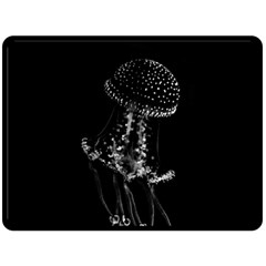 Jellyfish Underwater Sea Nature Fleece Blanket (large)  by Amaryn4rt