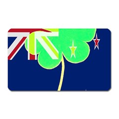 Irishshamrock New Zealand Ireland Funny St Patrick Flag Magnet (rectangular) by yoursparklingshop