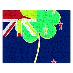 Irishshamrock New Zealand Ireland Funny St Patrick Flag Rectangular Jigsaw Puzzl by yoursparklingshop