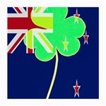 IrishShamrock New Zealand Ireland Funny St Patrick Flag Medium Glasses Cloth (2-Side) Back