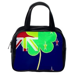 Irishshamrock New Zealand Ireland Funny St Patrick Flag Classic Handbags (one Side) by yoursparklingshop