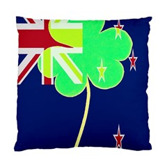 Irishshamrock New Zealand Ireland Funny St Patrick Flag Standard Cushion Case (one Side) by yoursparklingshop