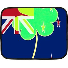 Irishshamrock New Zealand Ireland Funny St Patrick Flag Fleece Blanket (mini) by yoursparklingshop