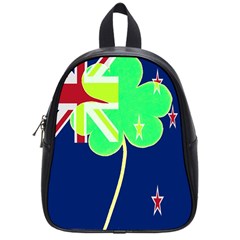 Irishshamrock New Zealand Ireland Funny St Patrick Flag School Bags (small)  by yoursparklingshop