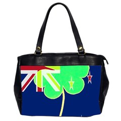 Irishshamrock New Zealand Ireland Funny St Patrick Flag Office Handbags (2 Sides)  by yoursparklingshop