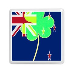 Irishshamrock New Zealand Ireland Funny St Patrick Flag Memory Card Reader (square)  by yoursparklingshop