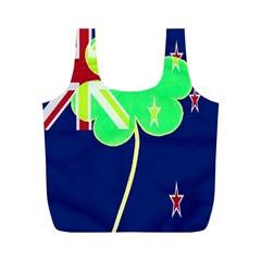 Irishshamrock New Zealand Ireland Funny St Patrick Flag Full Print Recycle Bags (m)  by yoursparklingshop